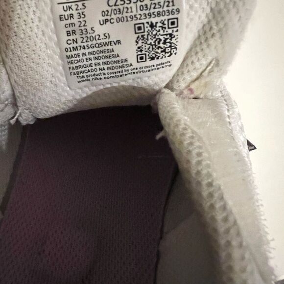 Girls' Nike Infant & Toddler Air Max SC Running Shoes 3Y - Picture 9 of 9